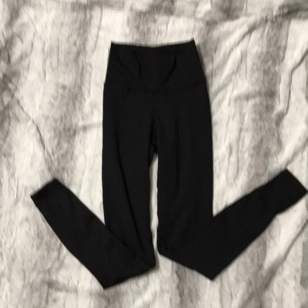 Motionwear size small adult black high waist leggings.  Full length.  Like new.